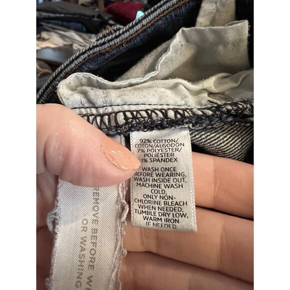 Ann Taylor Loft Curvy Straight Jeans Women's 25/ 0 Denim Stretch Cotton Blend - Picture 10 of 11